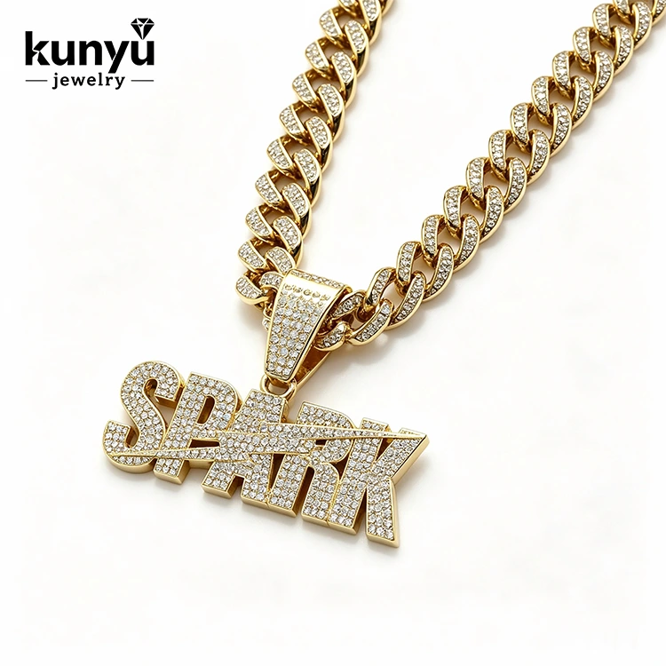 キューバリンクヒップホップペンダント